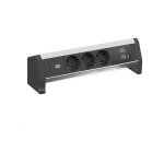 BACHMANN Desk1 3x Schutzkontakt, USB-Charger, GST18 0,2m