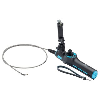 Hazet HD Videoendoskop Satz mit 360 Schwenksonde 3,9mm, 4-teilig (schwarz/blau, Foto- / und Videoaufnahme via App)