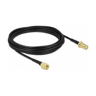 Delock Antennenkabel SMA Stecker zu SMA Buchse LMR/CFD100 5 m low loss