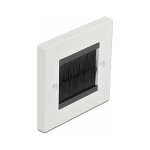 Delock Kabelmanagement Abdeckblende 86 x 86 mm mit...