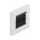 Delock Kabelmanagement Abdeckblende 86 x 86 mm mit schwarzen Bürstenstreifen