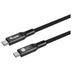 Equip Kabel USB-C4.0->C 80Gbps PD240W St/St 2.00m schwarz