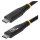 STARTECH.COM 2m USB4 Kabel 20Gbps USB-IF-zertifiziertes USB-C Kabel 240W PD EPR 4K 120Hz DP 2.1 TPE-Mantel Schwarz