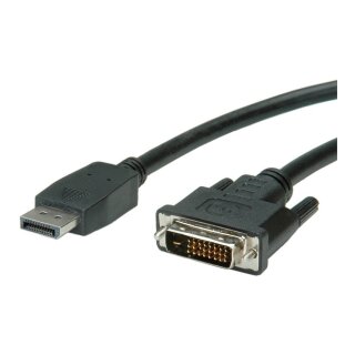 VALUE DisplayPort Kabel DP ST - DVI-D ST, schwarz, 1,5 m