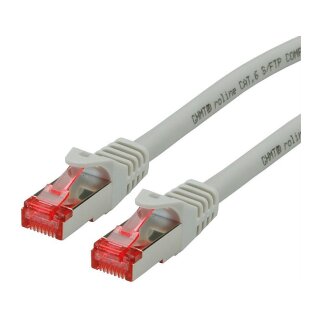ROLINE Patchkabel Cat.6 S/FTP (PiMF), Component Level, LSOH, grau, 3 m