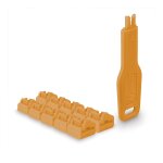 LINDY RJ45 Port Schlösser Orange, 10 Stck + 1...
