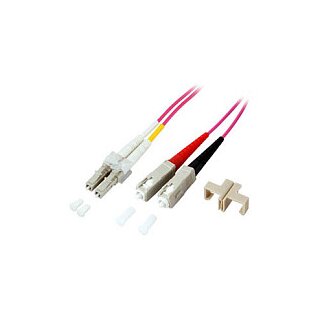 EFB Duplex Patchkabel LC-SC 50/125 OM4 LSZH 2mm 2.0m violett
