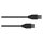 Connections Anschlusskabel USB 3.2 Gen.2 (10GBit/s / 3A), Stecker A an Stecker A, CU, schwarz, 1m