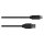 Connections Anschlusskabel USB 3.2 Gen.2 (10GBit/s / 3A), Stecker A an USB-C™ Stecker, CU, schwarz, 0,5m