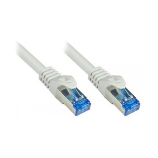 Connections Patchkabel SmartFLEX, Cat.6A, S/FTP, PiMF, halogenfrei (LSZH), 500MHz, CU, grau, 1m