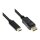 Connections Adapterkabel USB-C™ Stecker an DisplayPort 1.2 Stecker, 4K / UHD @60Hz, CU, schwarz, 1m