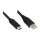 Connections Anschlusskabel USB 2.0, USB 2.0 A Stecker an USB-C™ Stecker, CU, schwarz, 2m