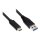 Connections Anschlusskabel USB 3.0, USB 3.0 A Stecker an USB-C™ Stecker, CU, schwarz, 0,5m