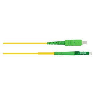 Connections Patchkabel LWL Simplex OS2 (Singlemode, 9/125) LC (APC) / SC (APC), LSZH, 1m