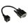 Connections Adapterkabel RJ45 Buchse an RS232 seriell D-SUB 9-Pol Buchse, 1:1, schwarz, 0,1m