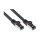 Connections INDUSTRIE (PUR) Patchkabel SmartFLEX, Cat.6A, S/FTP, PiMF, LSZH, CU, schwarz, 1 m