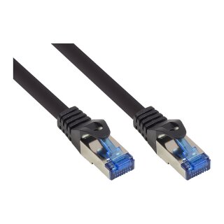 Connections Patchkabel SmartFLEX, Cat.6A, S/FTP, PiMF, halogenfrei (LSZH), 500MHz, CU, schwarz, 3m