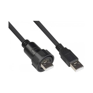 Good Connections Industrie-Stecker S4 -USB 2.0 A-A 1m Kabel