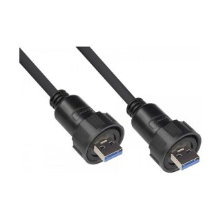 Good Connections Industrie-Stecker S4 -USB 3.0 A-A 1m Kabel