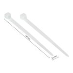 Connections Kabelbinder 150 mm x 3,6 mm, transparent, UL,...
