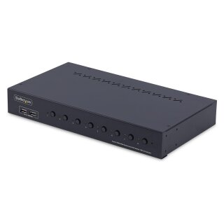 StarTech.com 8-Port HDMI KVM Switch w/1U Rack Mount Kit, 4K 60Hz