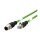 METZ CONNECT Verbindungsleitung M12 ST-RJ45 ST 4-pol D-kodiert gerade-gerade Schleppkette Torsion 2m