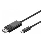 Goobay USB-C auf DisplayPort Kabel, Schwarz 4k@60Hz, 1,20 m