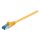 Goobay Patchkabel Cat.6a S/FTP (PiMF) (gelb, 1 Meter, doppelt geschirmt)