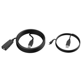 Yealink USB-Verlngerungskabel USB2-EXT-10M, USB-A Stecker > USB-A Buchse (schwarz, 10 Meter)