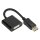 Connections Adapter DisplayPort Stecker an DVI-I 24+5 Buchse, 1080P @60Hz, vergoldete Kontakte, ca. 20cm