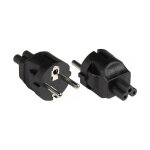 Connections Stromadapter Schutzkontakt-Stecker Typ E+F...