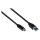 Connections Anschlusskabel USB 3.2 Gen.2 (10GBit/s / 3A), Stecker A an USB-C™ Stecker, CU, schwarz, 1m