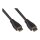 Connections Anschlusskabel HDMI 2.0b, 4K / UHD @60Hz, 18 Gbit/s, vergoldete Kontakte, schwarz, 3m