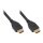 Connections Ultra-High-Speed HDMI® 2.1 Kabel, 8K UHD-2 / 4K UHD, vergoldete Kontakte, CU, schwarz, 0,5m