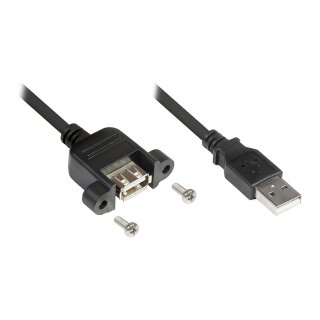 Good Connections USB2.0 Verlängerung A-Einbaub. A 0,3m