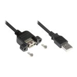 Good Connections USB2.0 Verlängerung A-Einbaub. A 0,3m