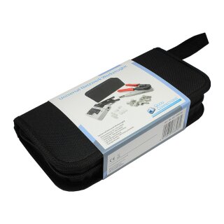 Connections Universal Netzwerk Werkzeug Kit 6 in 1, inkl. 20x RJ45 Stecker/-Knickschutztüllen