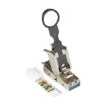 Connections RJ45 Stecker Cat. 6A, werkzeuglos /...