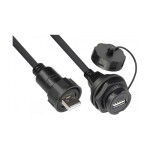 S4 - USB 2.0 Kabel, Stecker A an Einbaubuchse A,...