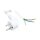 Connections Netzkabel Schutzkontakt-Stecker Typ E+F (CEE 7/7, gewinkelt) an abisolierte Enden, weiß, 0,75 mm², 1,5 m