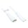 Connections Euro-Verlängerung C8 Stecker (gerade) an C7/Euro 8 Buchse (gerade), weiß, 0,75 mm², 2 m