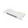 Good Connections Patchpanel 10"Cat. 6 8-P. 0,5 HE lichtgr.