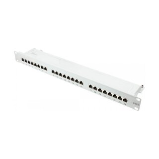 Good Connections Patchpanel 19"Cat. 6 24-P. 1 HE lichtgrau