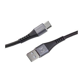 Intenso USB Lade- + Datenkabel A315C USB-A > USB-C schwarz 1,5m