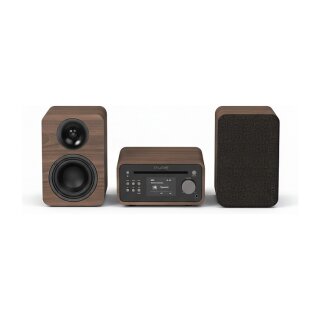 Pure Classic Stereo Mini Stereoanlage DAB+/FM, Bluetooth, CD, USB braun/Walnuss