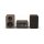 Pure Classic Stereo Mini Stereoanlage DAB+/FM, Bluetooth, CD, USB braun/Walnuss