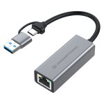 CONCEPTRONIC Adapter USB-C/-A3.0->GbE 5Gbs 0.18m gr