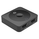 CONCEPTRONIC Switch 2-Port Bidir. 2xHDMI2.0 Bu/Bu schwarz