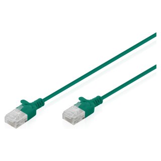 CAT 6 U-UTP Slim Patchkabel, 2 m, Grün