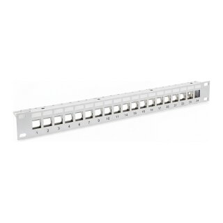 Verteilerfeld Patchpanel 19 Zoll 1HE, 24-Port,